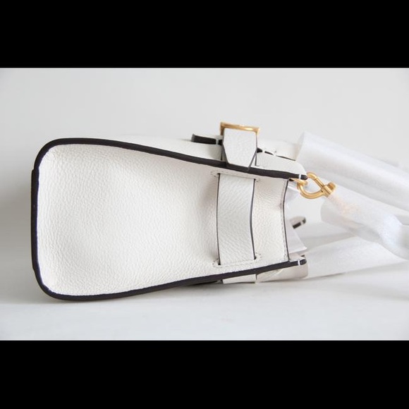 Tory Burch Gemini Link Small Leather Satchel Ivory - Picture 7 of 9